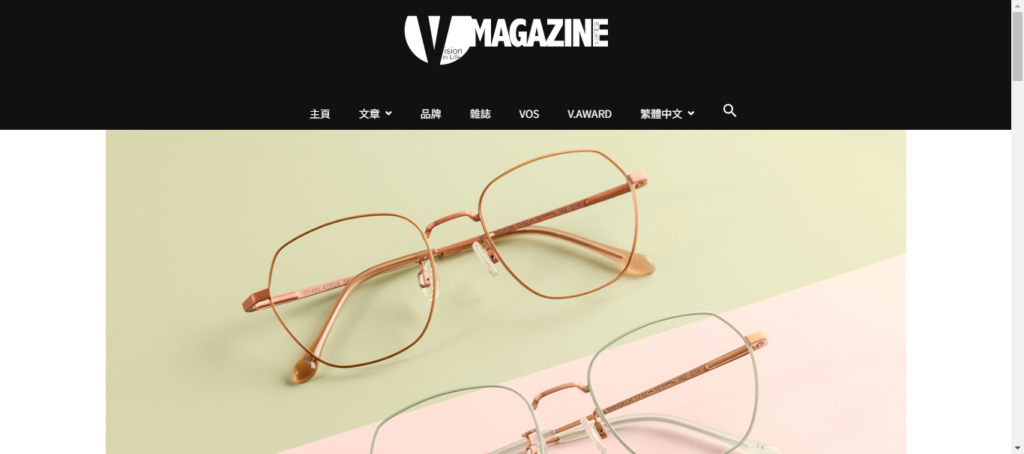 RYAN ADDA V MEGAZINE FEATURED ELEVATE TITANIUM AUSTRALIA EYEWEAR